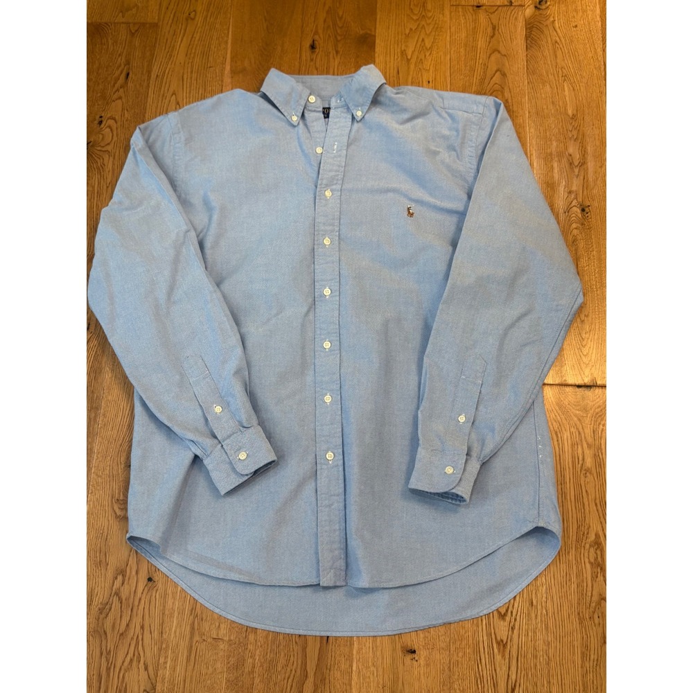 Polo Ralph Lauren Large Tall Light Blue Oxford Button Down Shirt OCBD